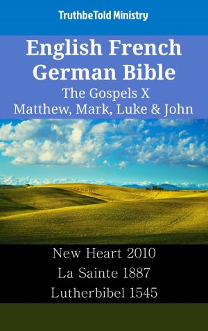 Book cover of English French German Bible - The Gospels X - Matthew, Mark, Luke & John