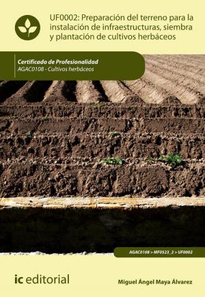 Cover of the book Preparación del terreno para la instalación de infraestructuras, siembra y plantación de cultivos herbáceos. AGAC0108 by S.C. Comunicación Sostenible