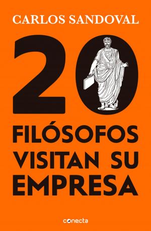 Book cover of 20 filósofos visitan su empresa