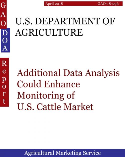 Cover of the book U.S. DEPARTMENT OF AGRICULTURE by Hugues Dumont, Hugues DUMONT