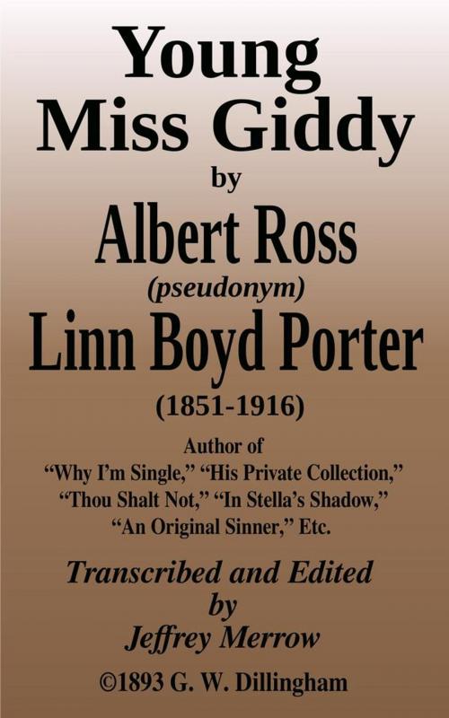 Cover of the book Young Miss Giddy by Linn Boyd Porter, Albert Ross, Tadalique and Company