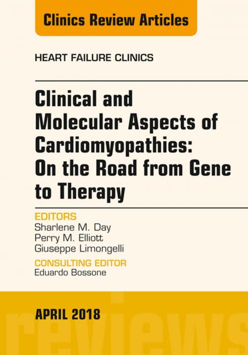 Cover of the book Clinical and Molecular Aspects of Cardiomyopathies: On the road from gene to therapy, An Issue of Heart Failure Clinics, E-Book by Giuseppe Limongelli, Elsevier Health Sciences