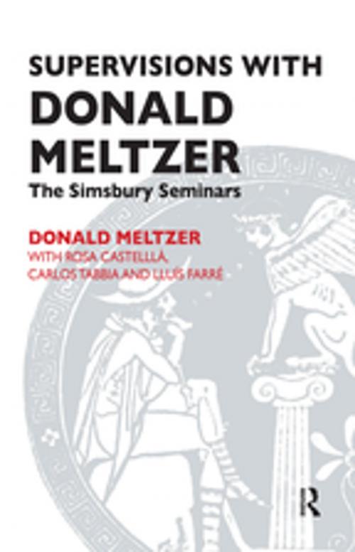 Cover of the book Supervisions with Donald Meltzer by , Taylor and Francis