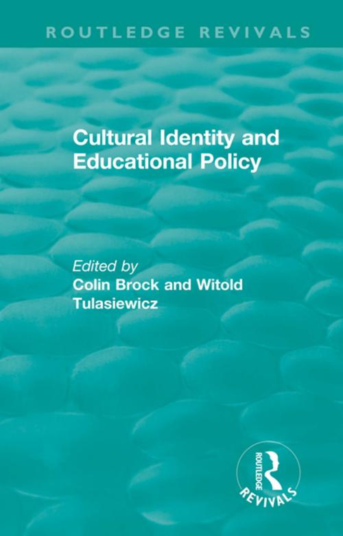 Cover of the book Cultural Identity and Educational Policy by , Taylor and Francis