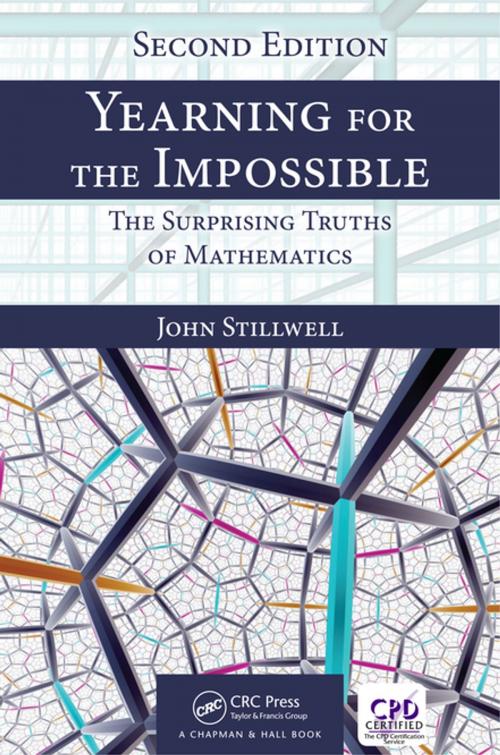 Cover of the book Yearning for the Impossible by John Stillwell, CRC Press