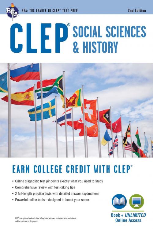 Cover of the book CLEP® Social Sciences & History Book + Online, 2nd Ed. by Scott Dittloff, PhD, Research & Education Association