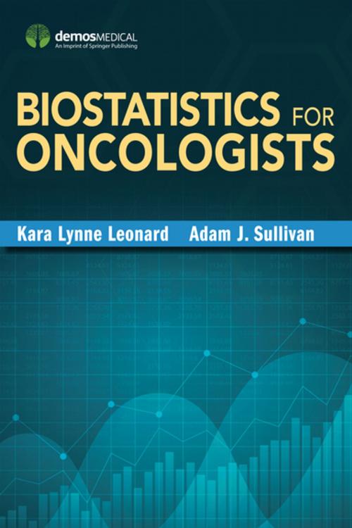 Cover of the book Biostatistics for Oncologists by Kara-Lynne Leonard, MD, MS, Adam Sullivan, PhD, Springer Publishing Company
