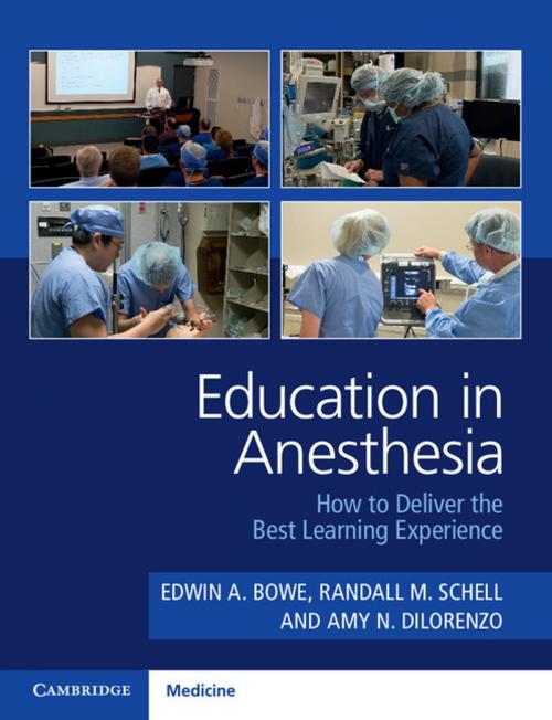 Cover of the book Education in Anesthesia by , Cambridge University Press
