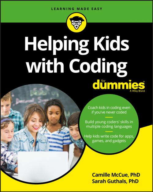Cover of the book Helping Kids with Coding For Dummies by Camille McCue Ph.D, Guthals, Wiley