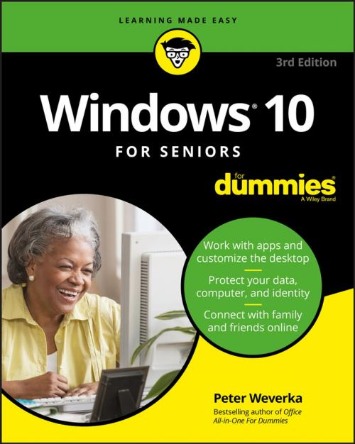 Cover of the book Windows 10 For Seniors For Dummies by Peter Weverka, Wiley