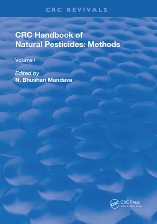 Cover of the book Handbook of Natural Pesticides: Methods by N. Bhushan Mandava, CRC Press
