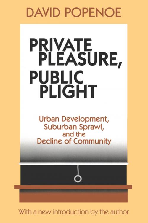Cover of the book Private Pleasure, Public Plight by Hans Kummer, Taylor and Francis