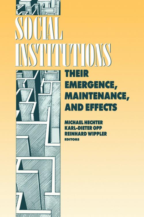 Cover of the book Social Institutions by Karl-Dieter Opp, Taylor and Francis
