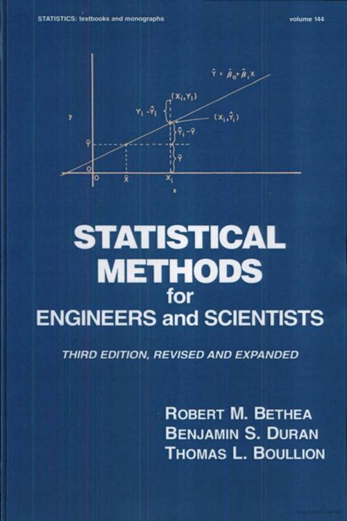 Cover of the book Statistical Methods for Engineers and Scientists by Robert M. Bethea, CRC Press