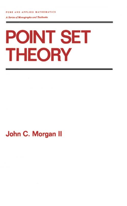 Cover of the book Point Set Theory by Morgan, CRC Press
