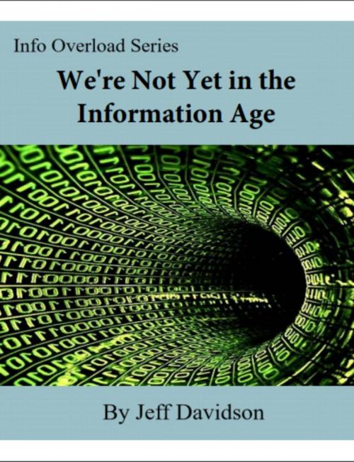 Cover of the book We're Not Yet in the Information Age by Jeff Davidson, Jeff Davidson