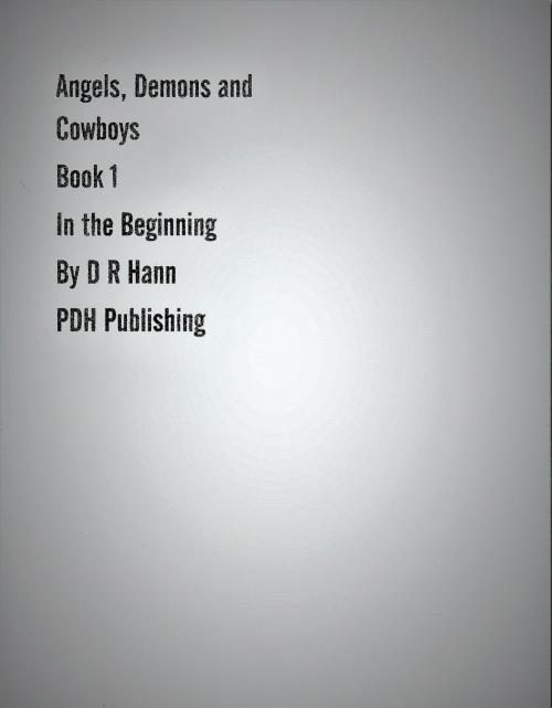 Cover of the book Angels, Demons and Cowboys Book 1 In the Beginning by D R Hann, D R Hann