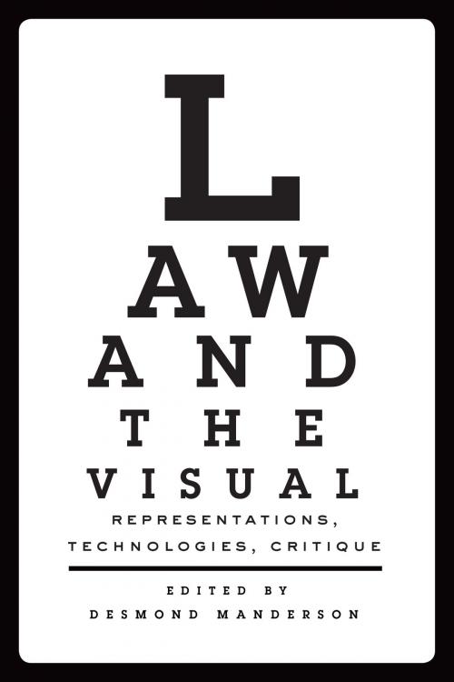 Cover of the book Law and the Visual by Desmond Manderson, University of Toronto Press, Scholarly Publishing Division