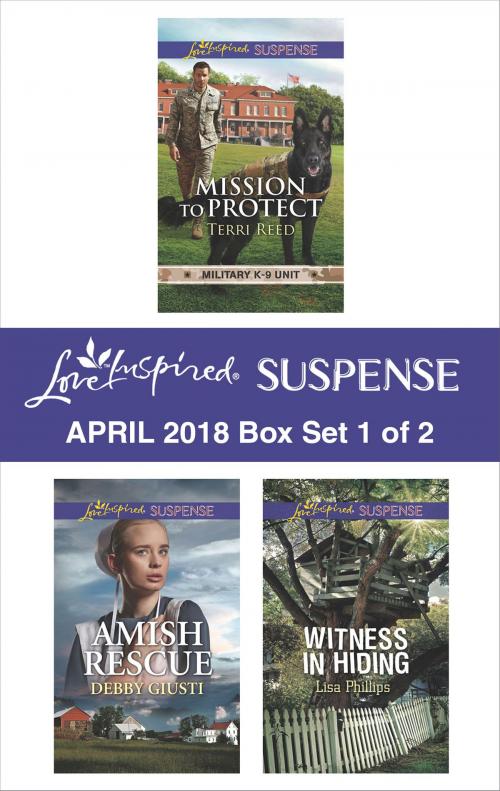 Cover of the book Harlequin Love Inspired Suspense April 2018 - Box Set 1 of 2 by Terri Reed, Debby Giusti, Lisa Phillips, Harlequin