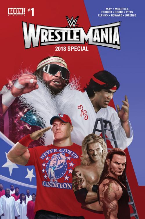 Cover of the book WWE: Wrestlemania 2018 Special #1 by Ryan Ferrier, Tini Howard, Julian May, Lan Pitts, Doug Garbark, BOOM! Studios