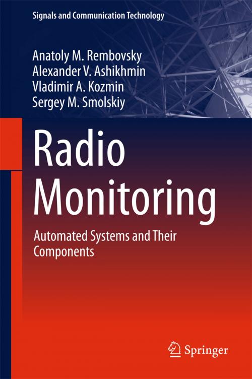Cover of the book Radio Monitoring by Anatoly M. Rembovsky, Alexander V. Ashikhmin, Vladimir A. Kozmin, Sergey M. Smolskiy, Springer International Publishing