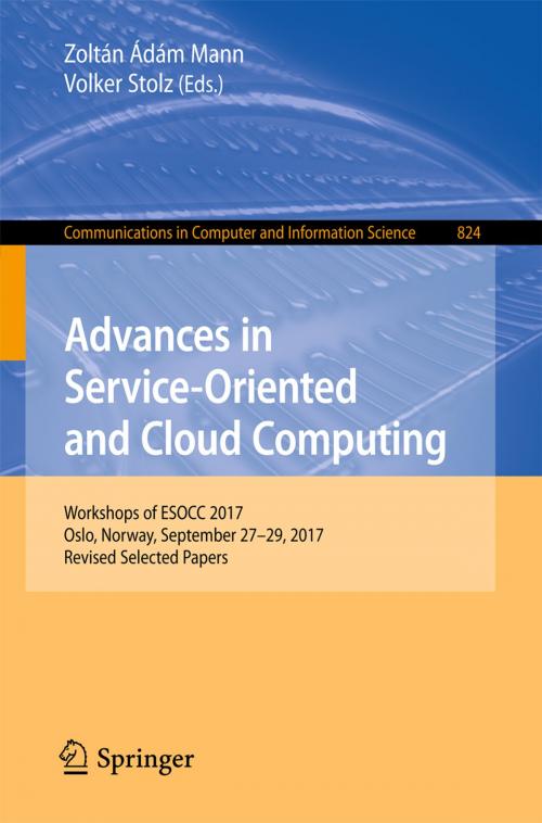 Cover of the book Advances in Service-Oriented and Cloud Computing by , Springer International Publishing