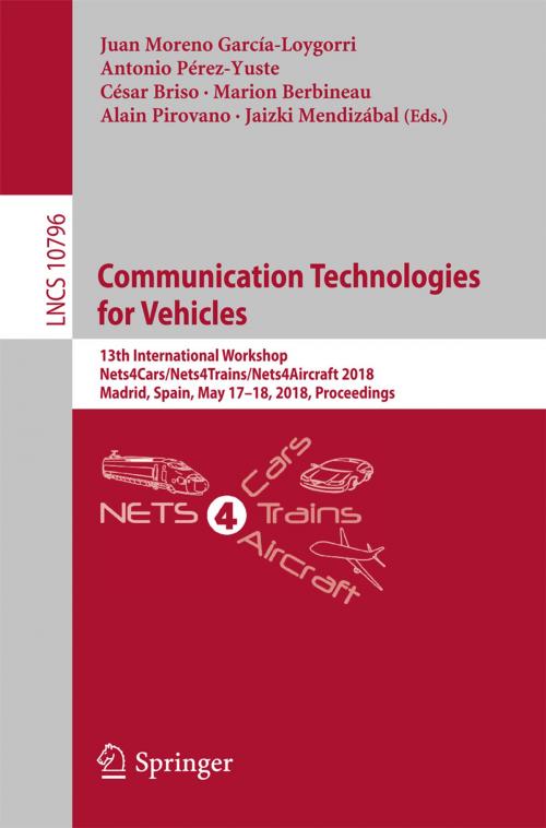 Cover of the book Communication Technologies for Vehicles by , Springer International Publishing