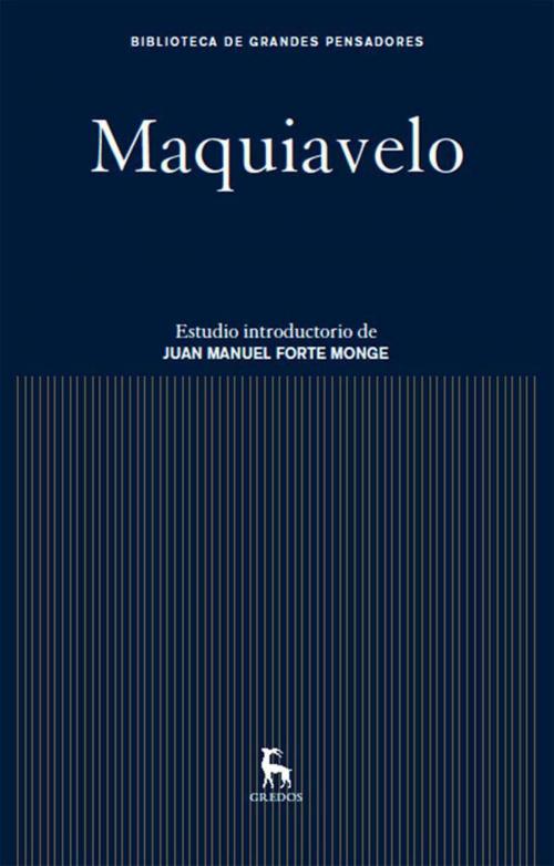 Cover of the book Maquiavelo by Nicolás Maquiavelo, Gredos