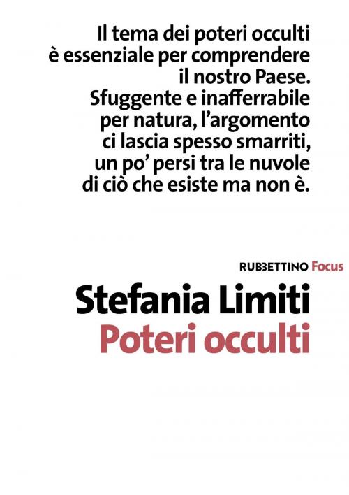 Cover of the book Poteri occulti by Stefania Limiti, Enzo Ciconte, Rubbettino Editore