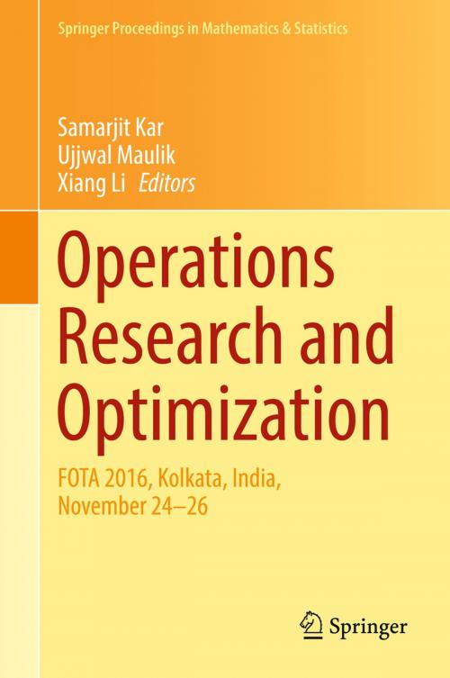 Cover of the book Operations Research and Optimization by , Springer Singapore