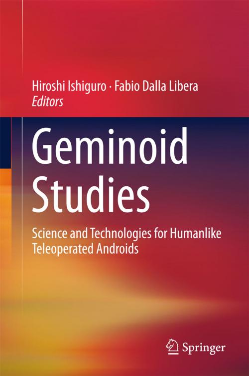Cover of the book Geminoid Studies by , Springer Singapore