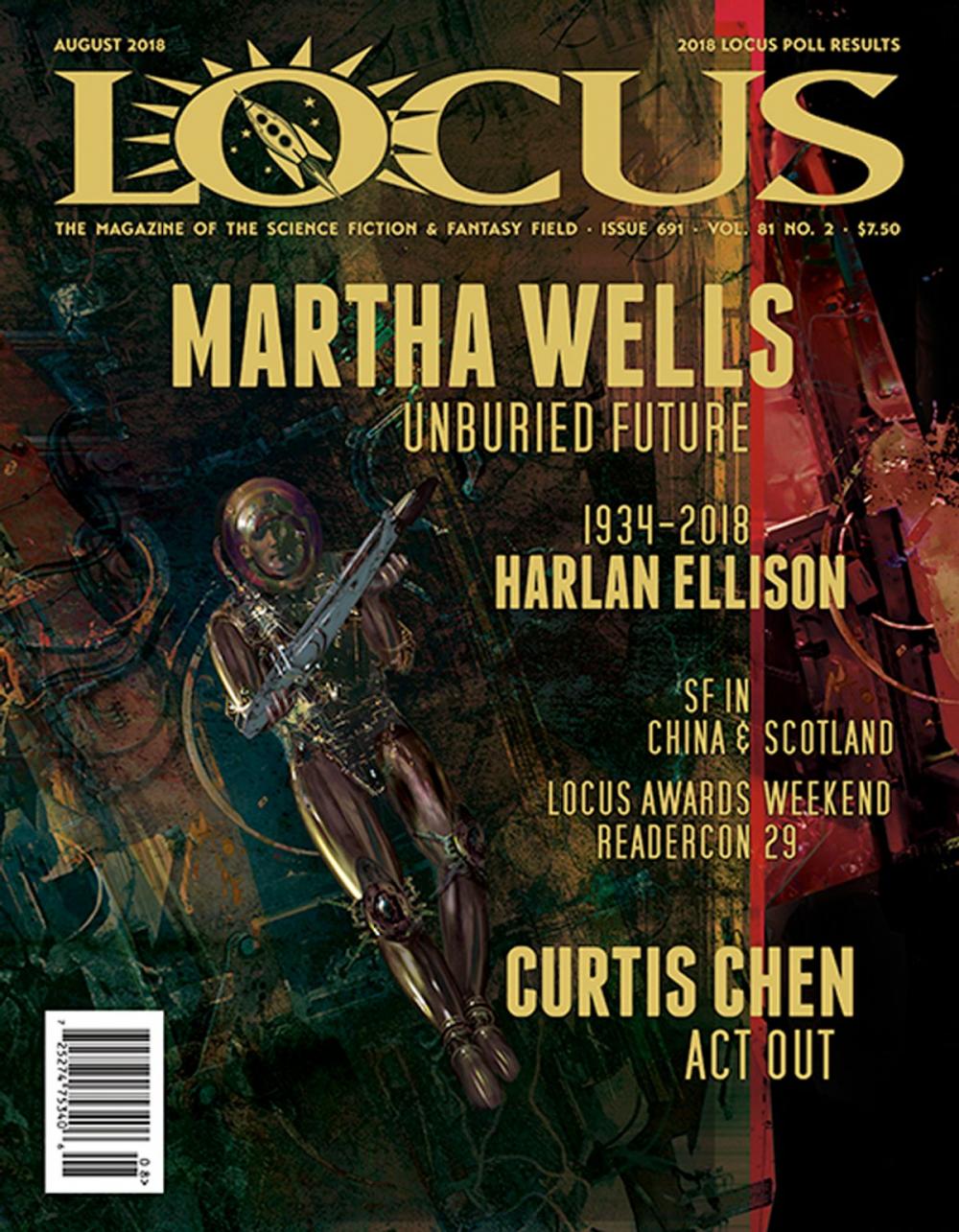 Big bigCover of Locus Magazine, Issue #691, August 2018
