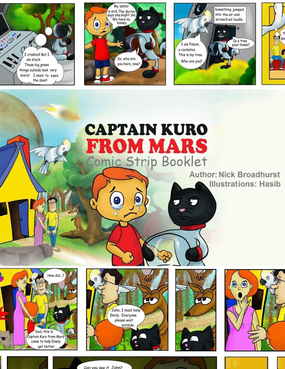 Big bigCover of Captain Kuro From Mars Comic Strip Booklet