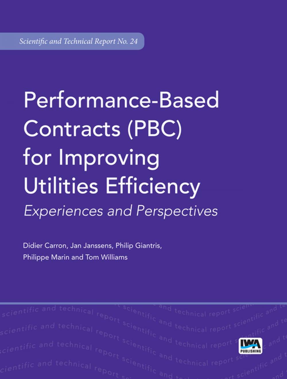 Big bigCover of Performance-Based Contracts (PBC) for Improving Utilities Efficiency