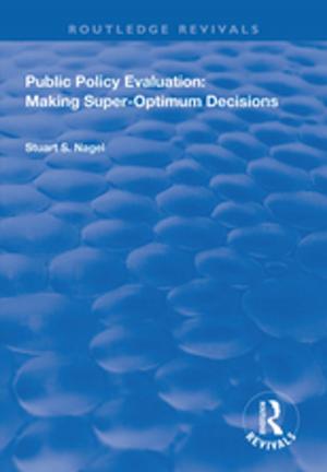 Cover of the book Public Policy Evaluation by Anna-Maria Marshall