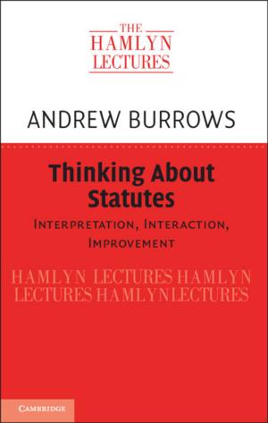 Cover of the book Thinking about Statutes by Anne Andermann