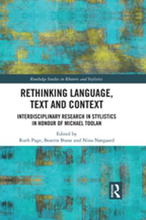Cover of the book Rethinking Language, Text and Context by Angela McFarlane
