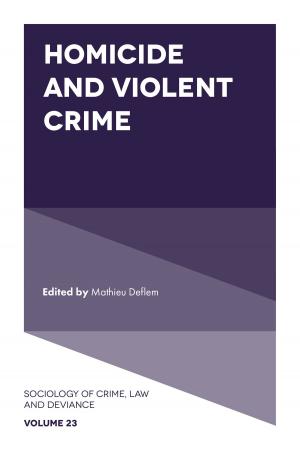 Cover of the book Homicide and Violent Crime by Mengwei Tu