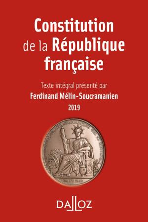 Cover of the book Constitution de la République française. 2019 by François Terré