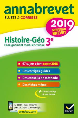 Cover of the book Annales du brevet Annabrevet 2019 Histoire Géographie EMC 3e by Sylvie Dauvin, Jacques Dauvin