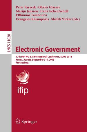 Cover of the book Electronic Government by Guidong Zhang, Bo Zhang, Zhong Li