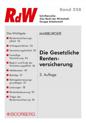 Cover of the book Die Gesetzliche Rentenversicherung by Hans-Jörg Birk
