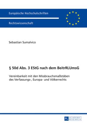 Cover of the book § 50d Abs. 3 EStG nach dem BeitrRLUmsG by Dianna Borsi O'Brien