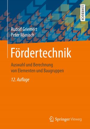 Cover of the book Fördertechnik by Manfred Bruhn