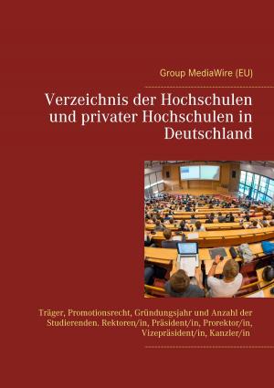 Cover of the book Verzeichnis der Hochschulen und privater Hochschulen in Deutschland by Hannah Sommer