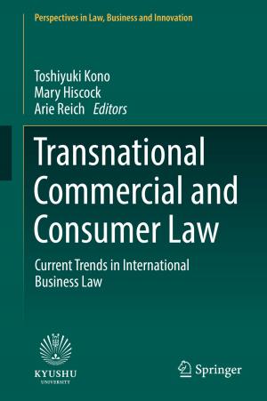 Cover of the book Transnational Commercial and Consumer Law by Kiyoshi Kanazawa