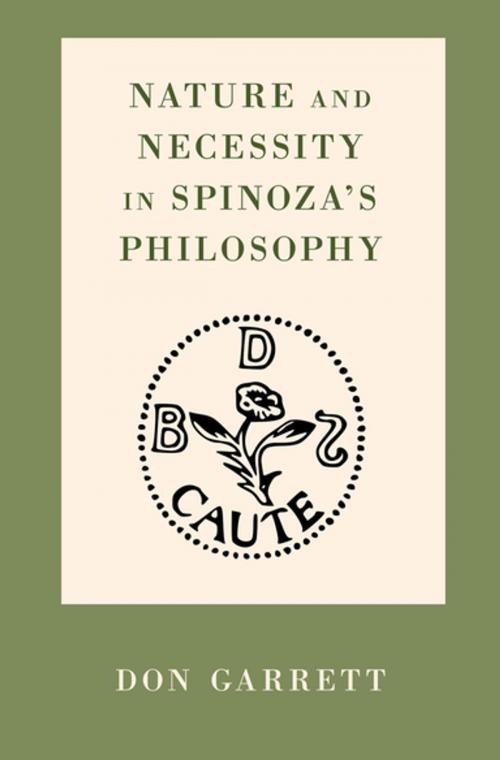 Cover of the book Nature and Necessity in Spinoza's Philosophy by Don Garrett, Oxford University Press