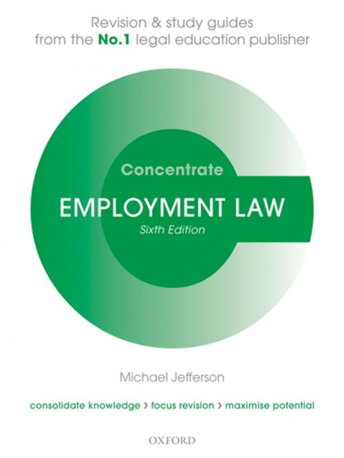 Cover of the book Employment Law Concentrate by Michael Jefferson, OUP Oxford