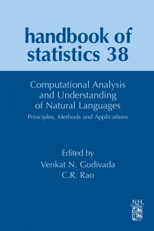 Cover of the book Computational Analysis and Understanding of Natural Languages: Principles, Methods and Applications by C.R. Rao, Venkat N. Gudivada, Elsevier Science
