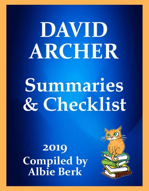 Cover of the book David Archer: Series Reading Order - with Summaries & Checklist - Updated 2019 by Albie Berk, Albie Berk